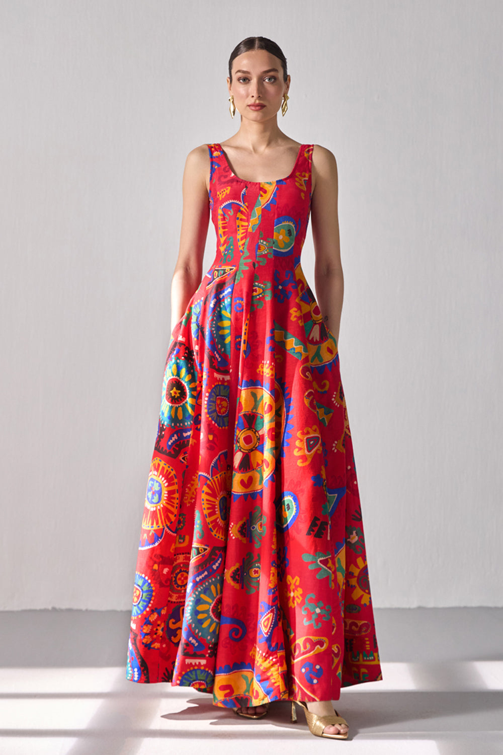 Kai Flared Maxi Dress  ANI CLOTHING
