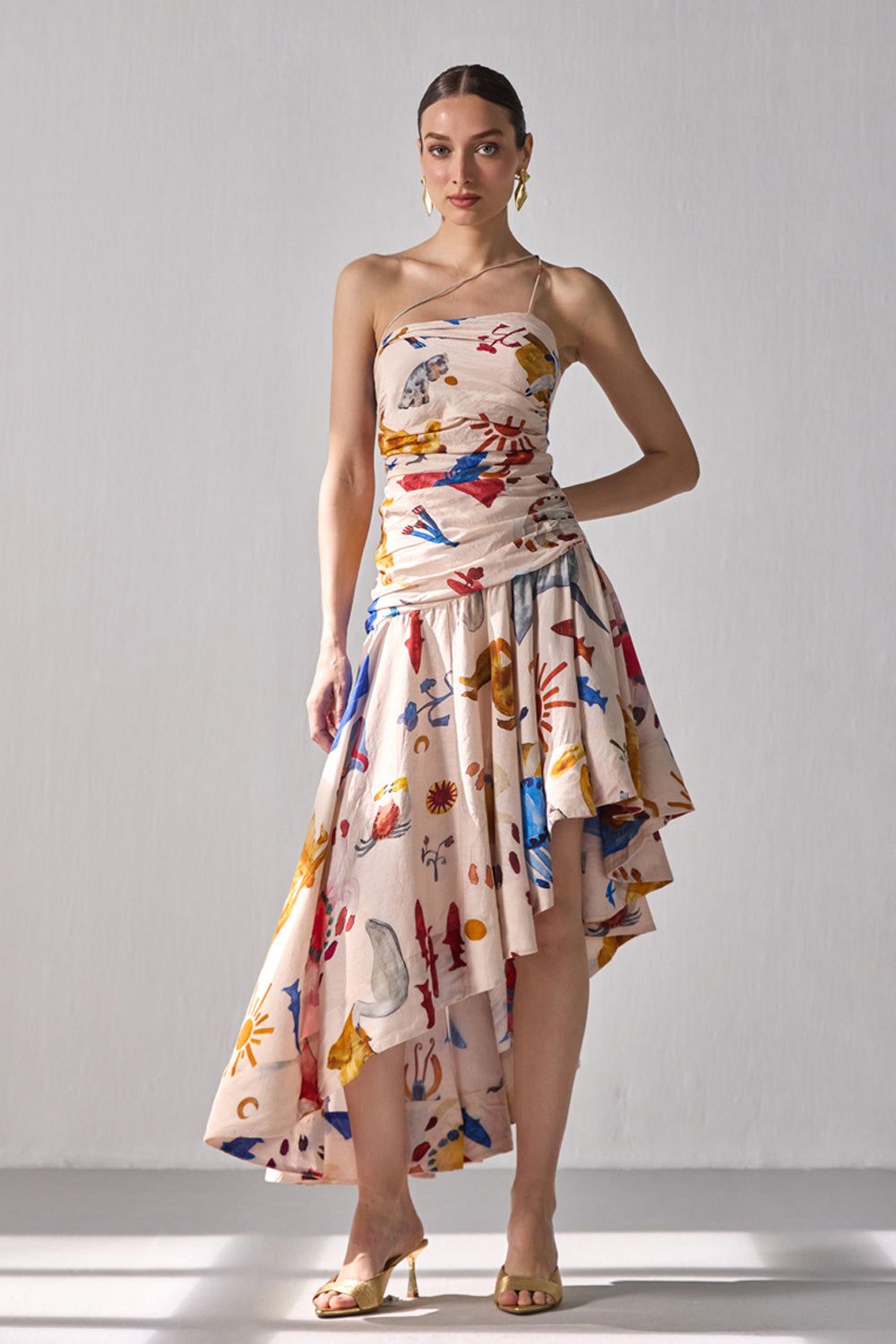 Bourbon Asymmetrical Dress