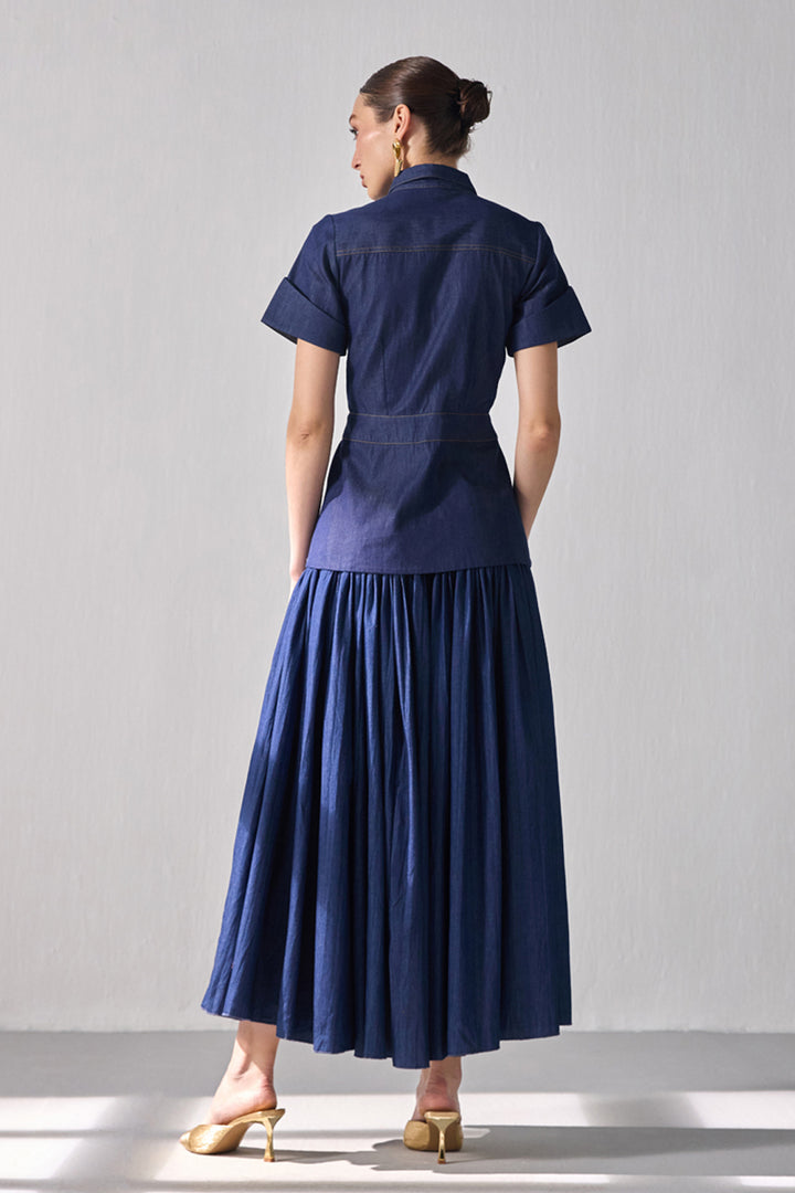 Denim Safari Skirt