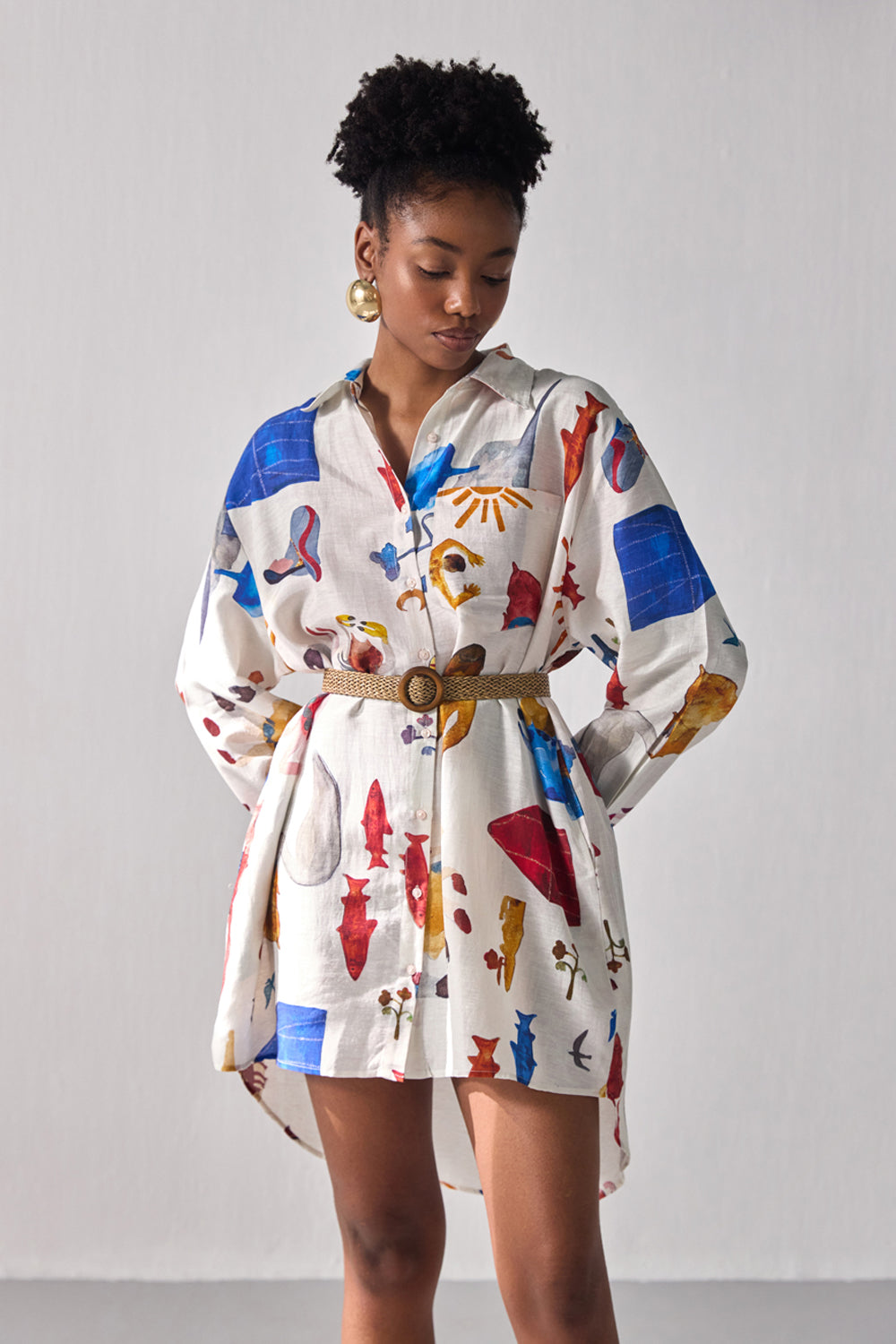 Bourbon Oversized Shirt Dress