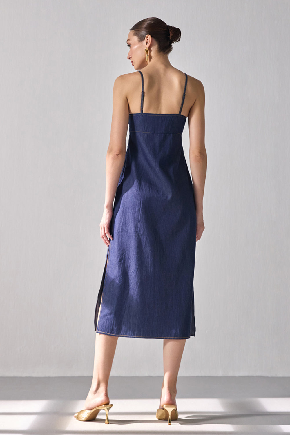 Denim Slip Dress
