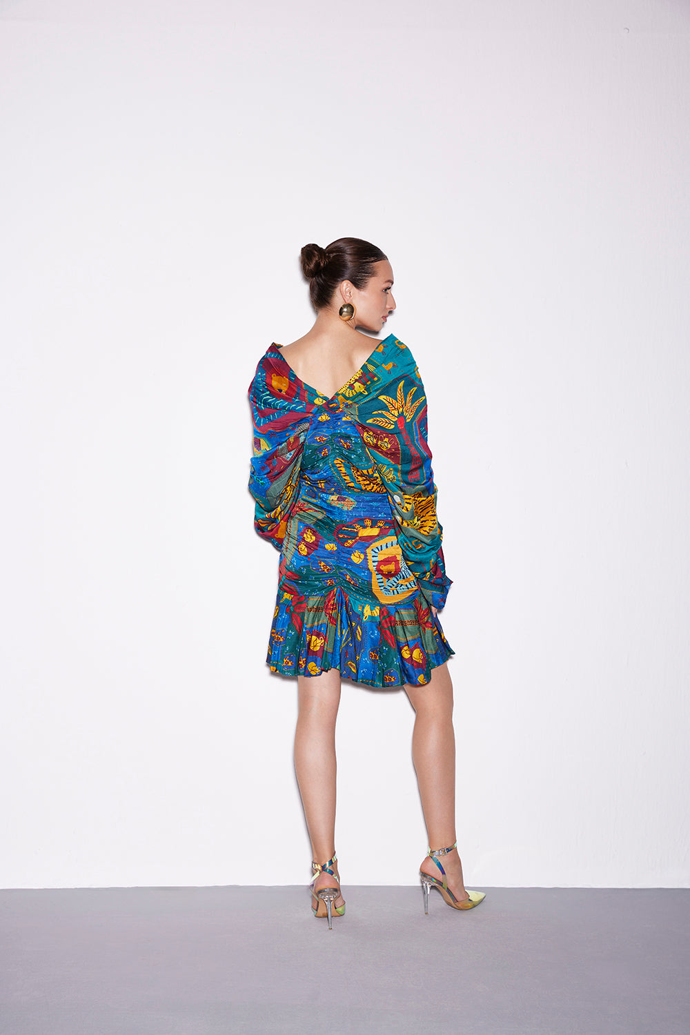 Cocora Gathered Sleeve Dress