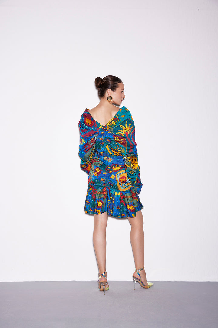 Cocora Gathered Sleeve Dress