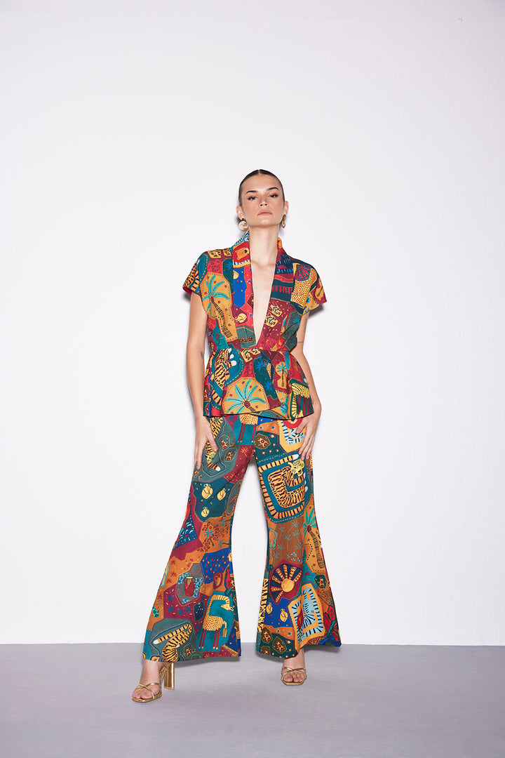 Cocora Peplum Top