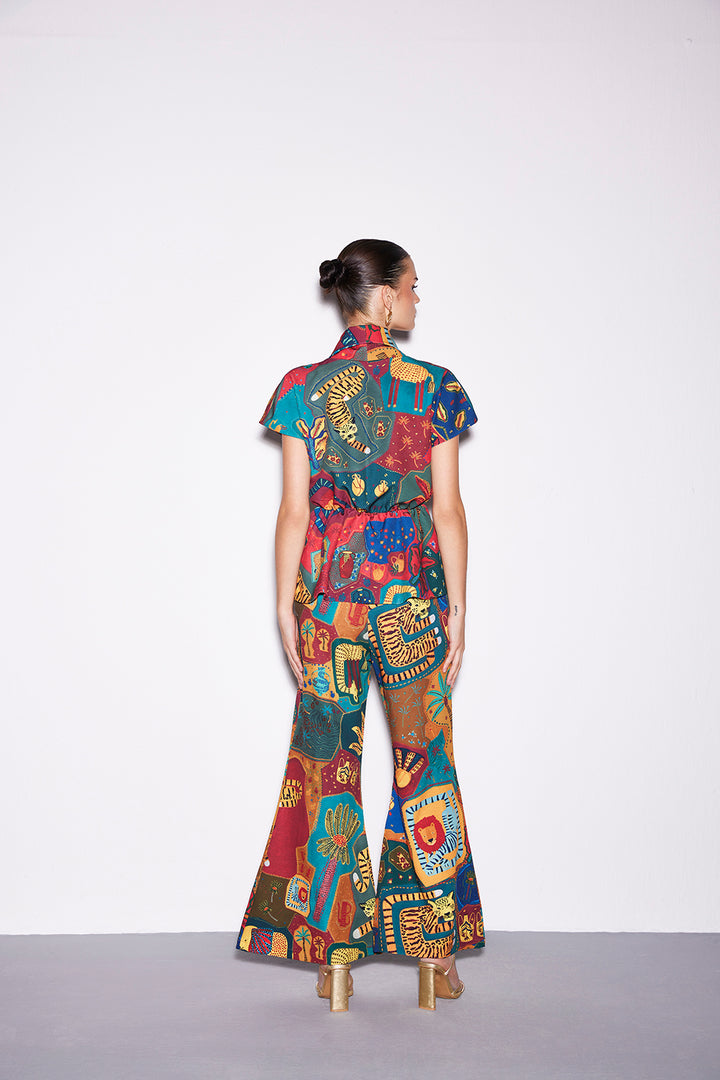 Cocora Peplum Top