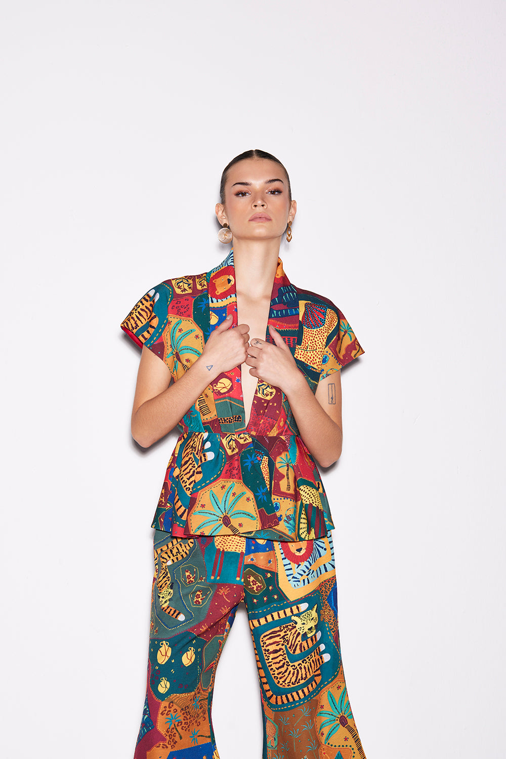 Cocora Peplum Top