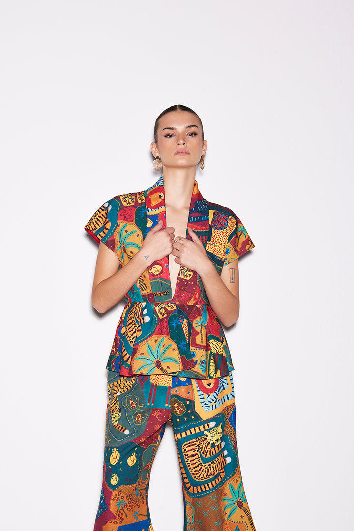 Cocora Peplum Top
