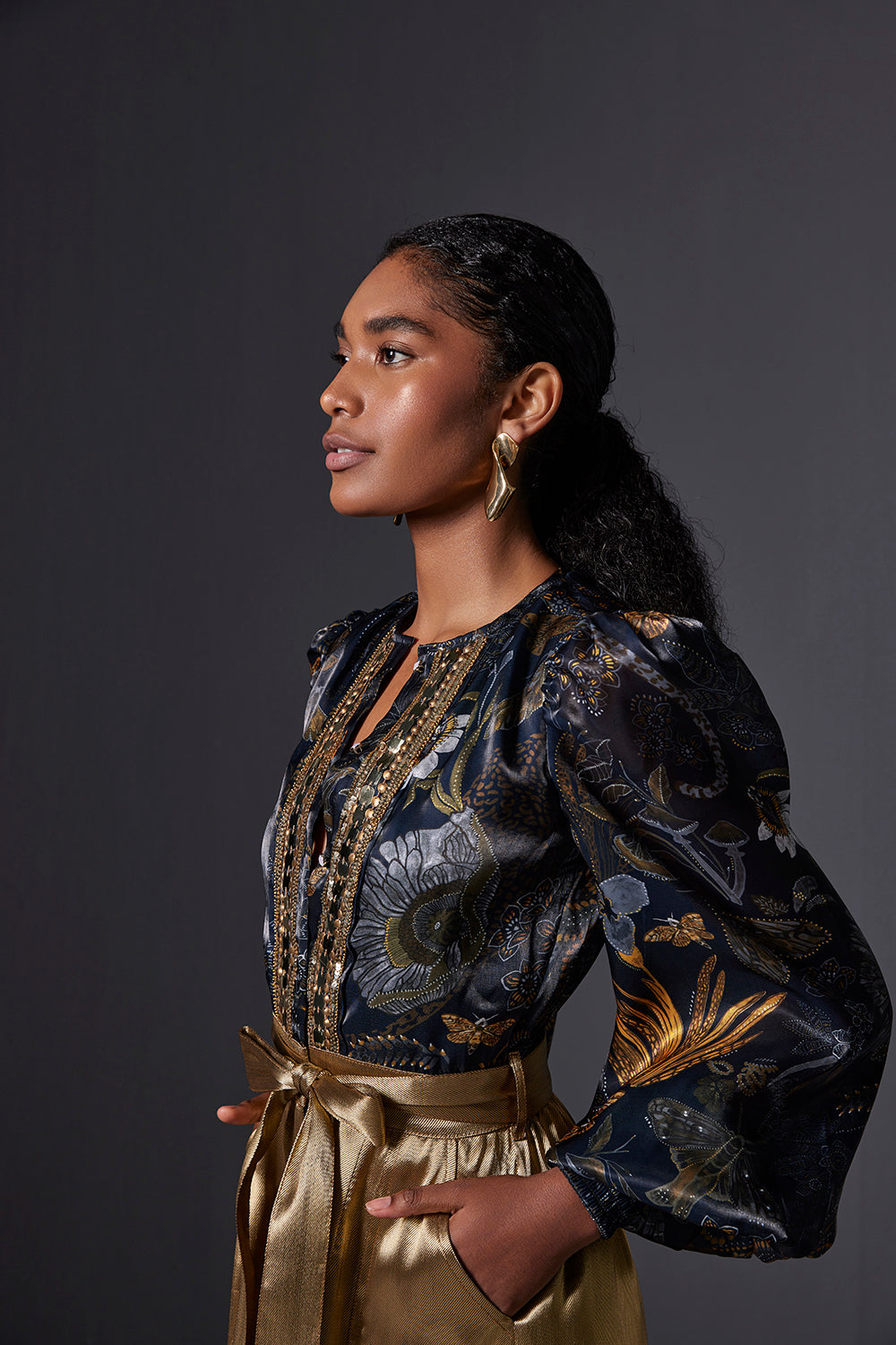 Kalahari Embellished Button Down Shirt