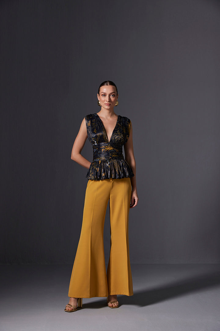 Kalahari V-neck Frill Top