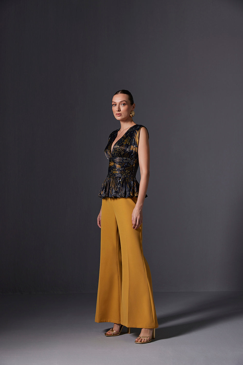 Kalahari V-neck Frill Top