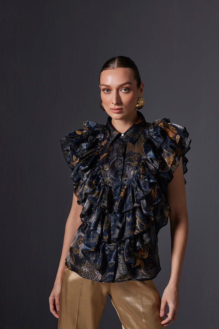 Kalahari Ruffle Shirt