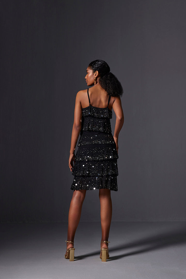 Keya Cascade Short Dress