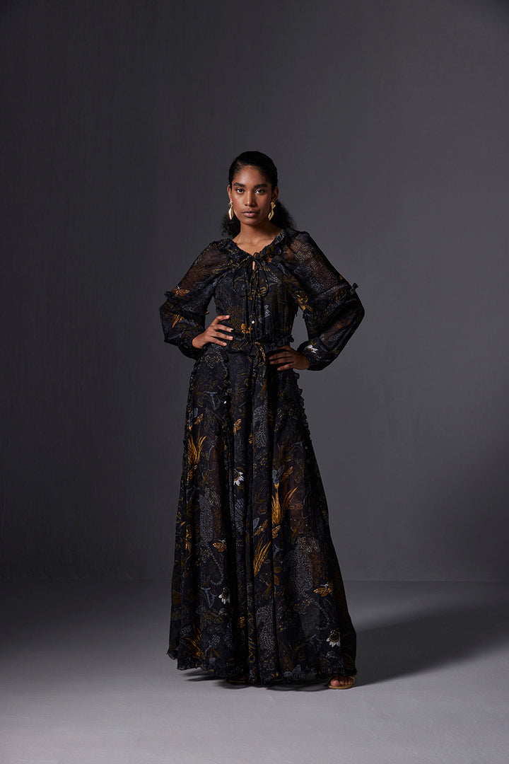 Kalahari Frill Maxi Dress
