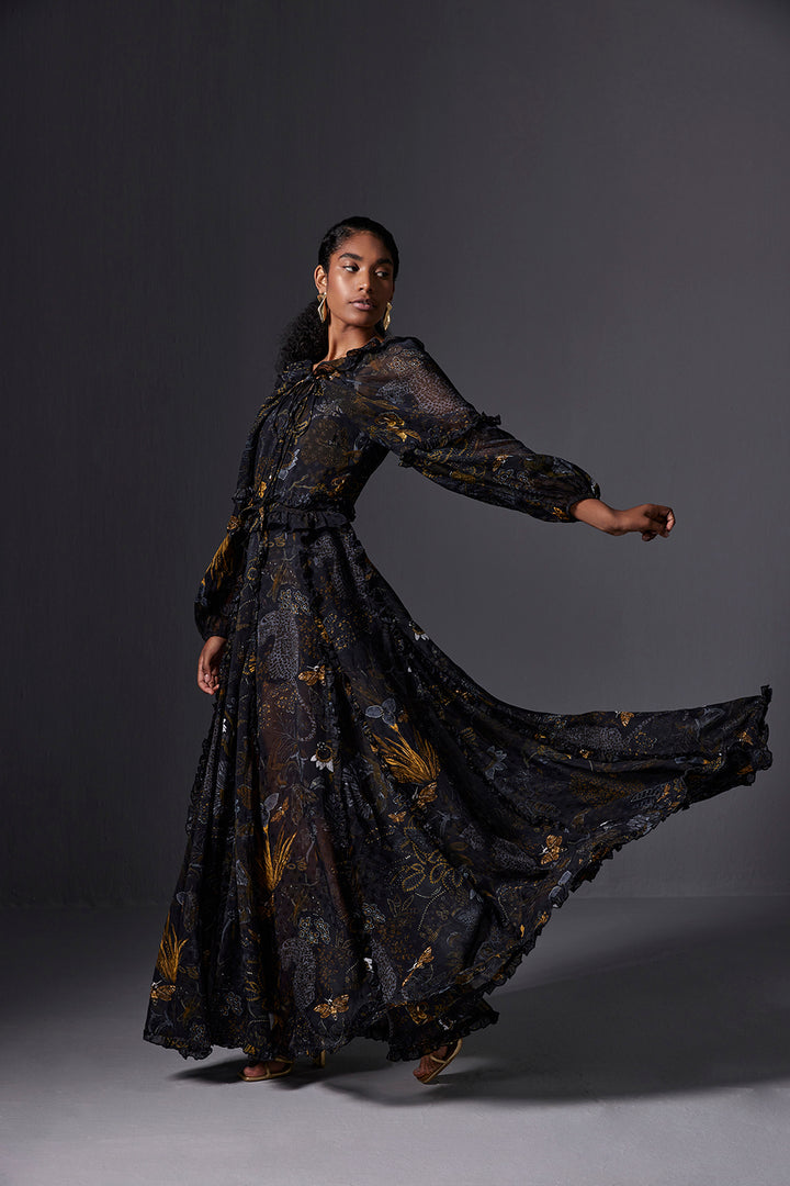 Kalahari Frill Maxi Dress