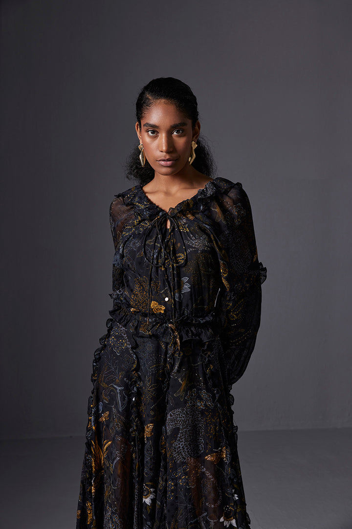 Kalahari Frill Maxi Dress