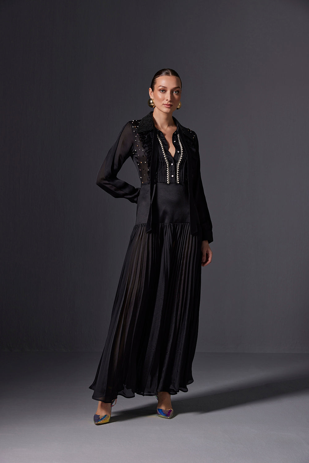 Keya Button Down Maxi Dress