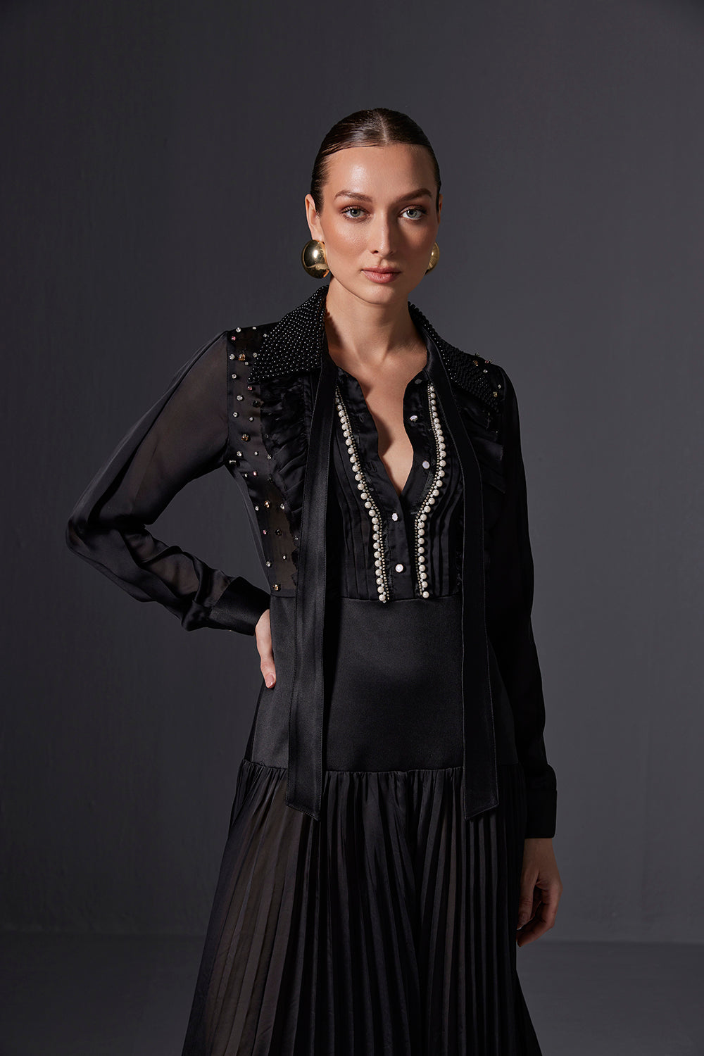 Keya Button Down Maxi Dress
