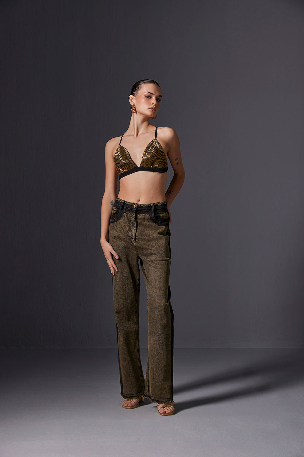 Rust Straight Fit Jeans