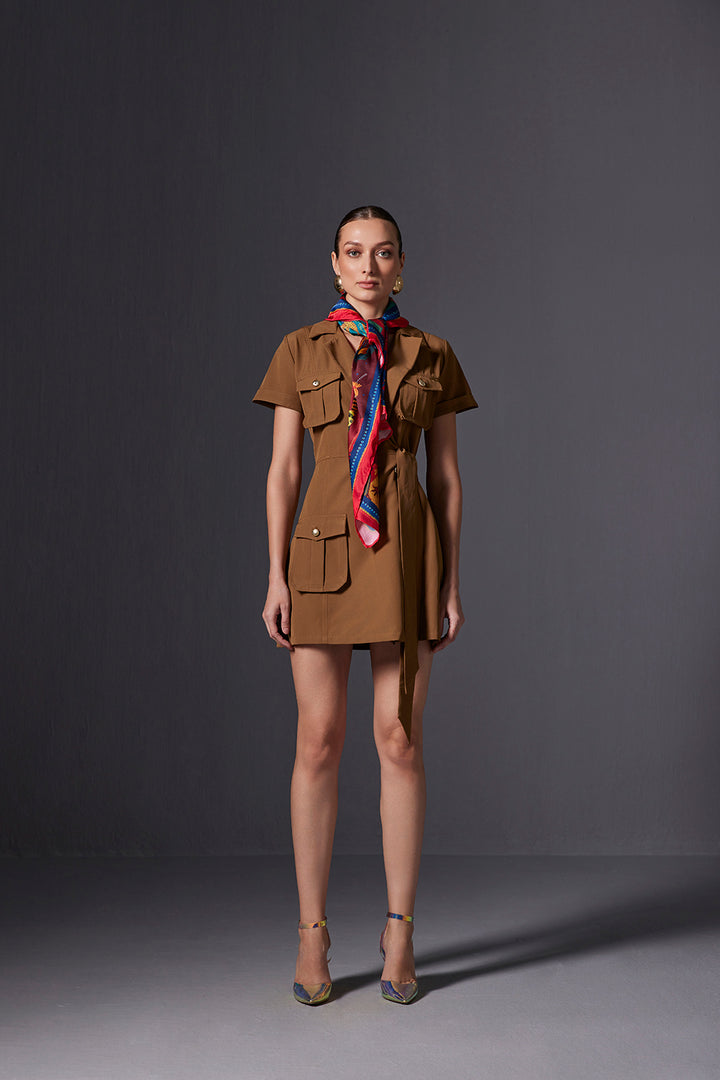 Olive Blazer Dress