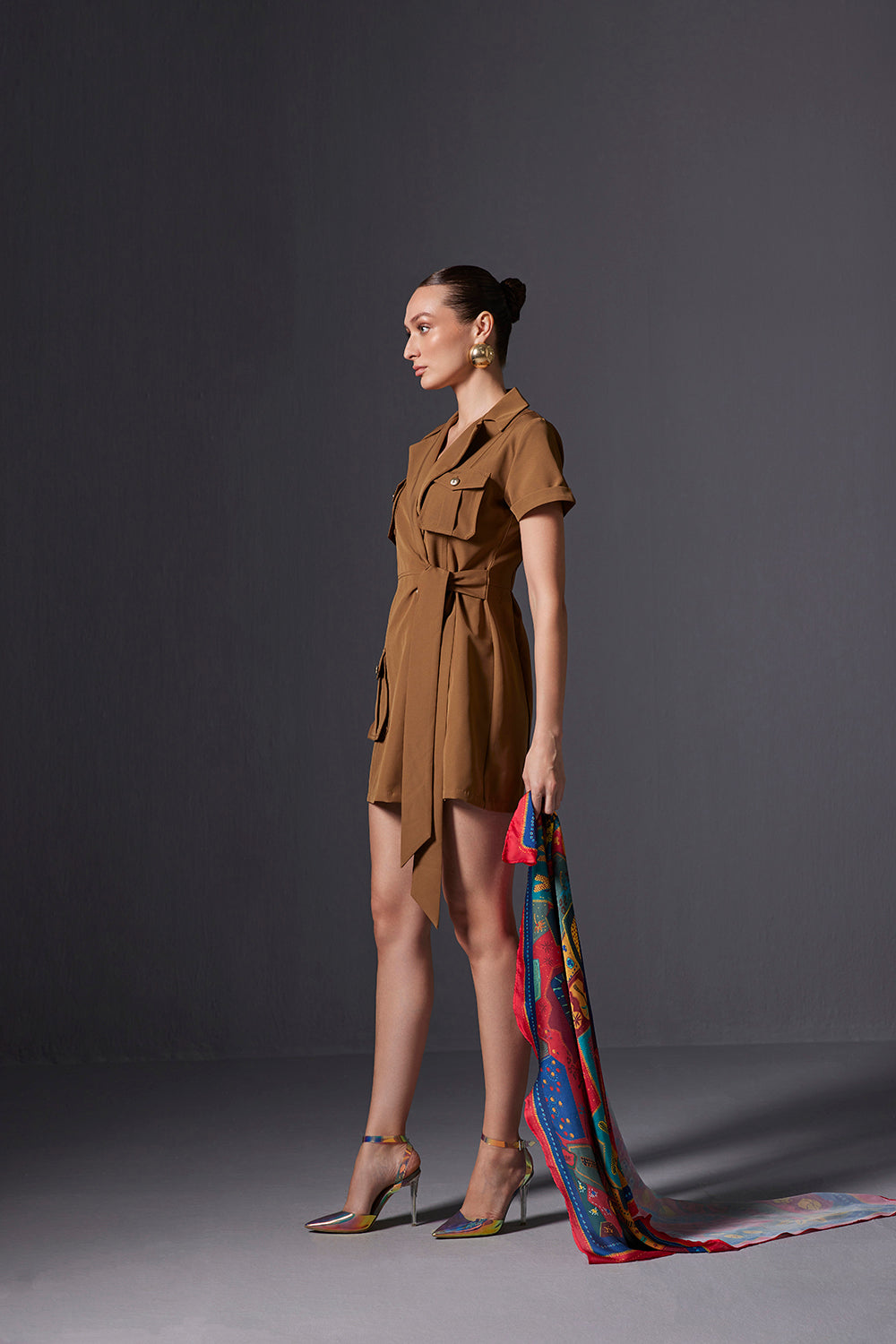 Olive Blazer Dress