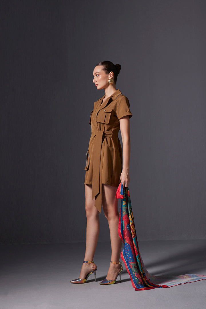 Olive Blazer Dress