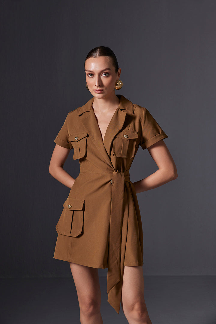 Olive Blazer Dress