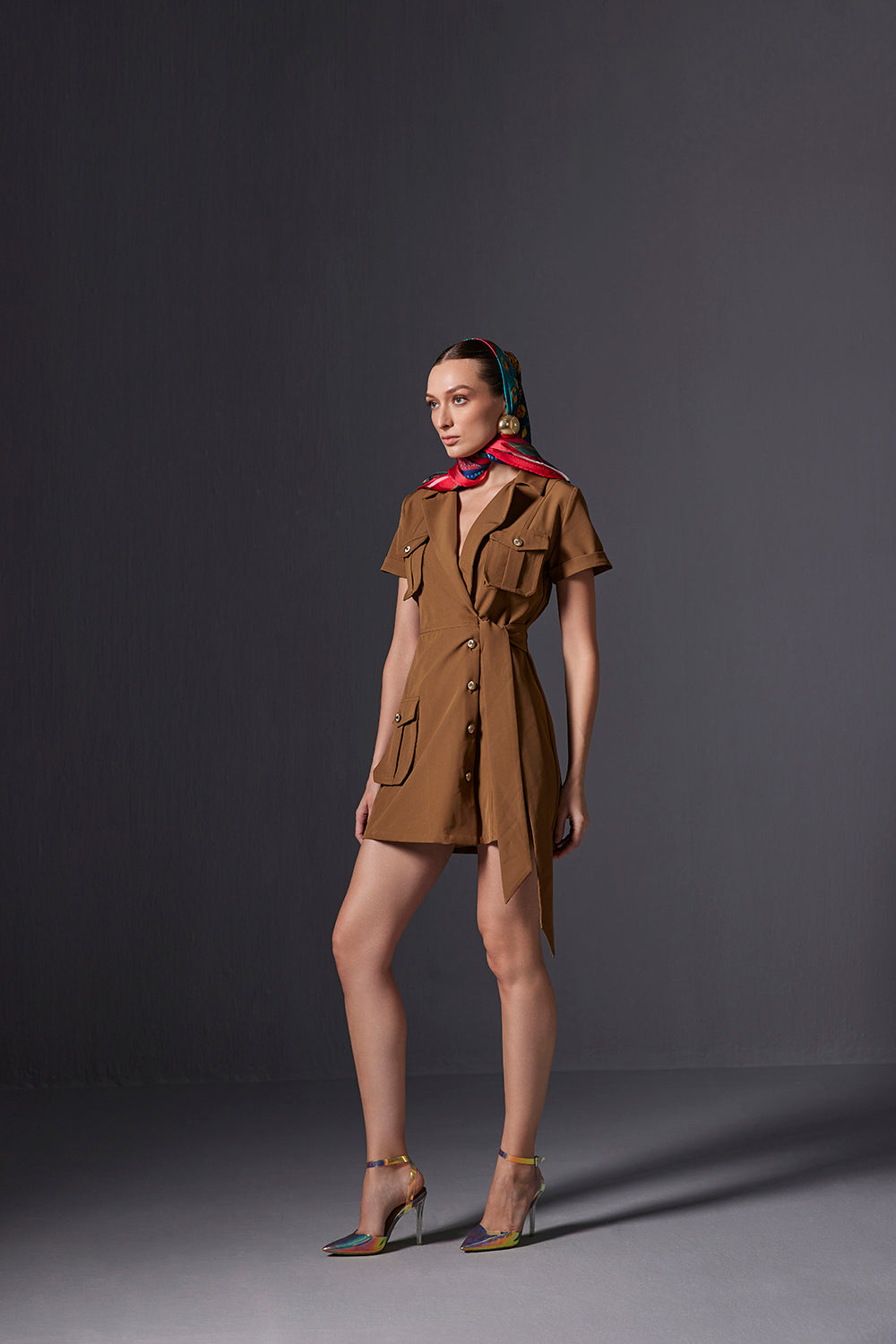 Olive Blazer Dress
