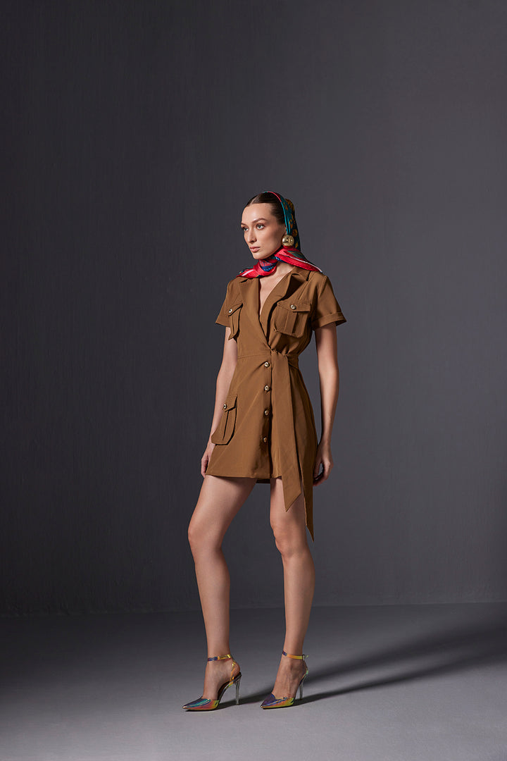 Olive Blazer Dress