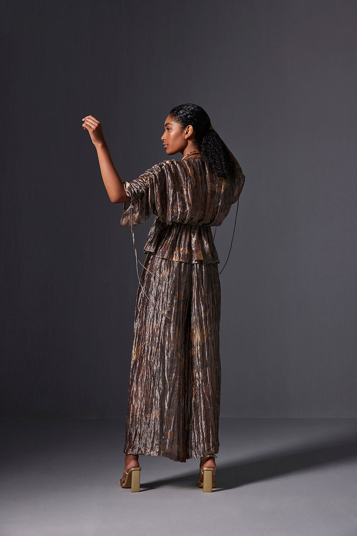 Amber Gold Ruched Co-ord