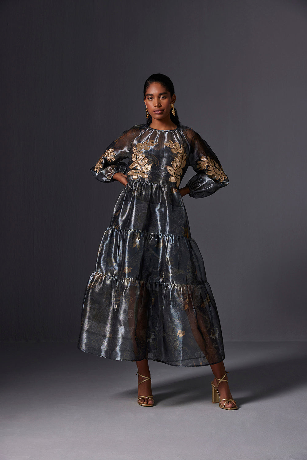 Kalahari Gold Flare Dress