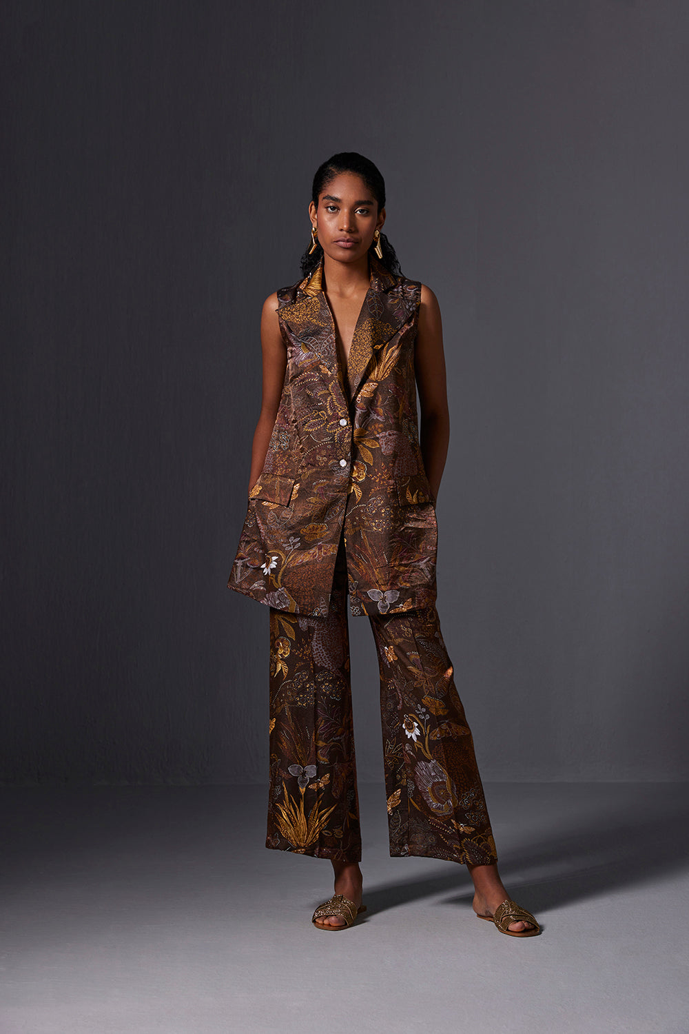 Kalahari Rust Sleevless Co-ord