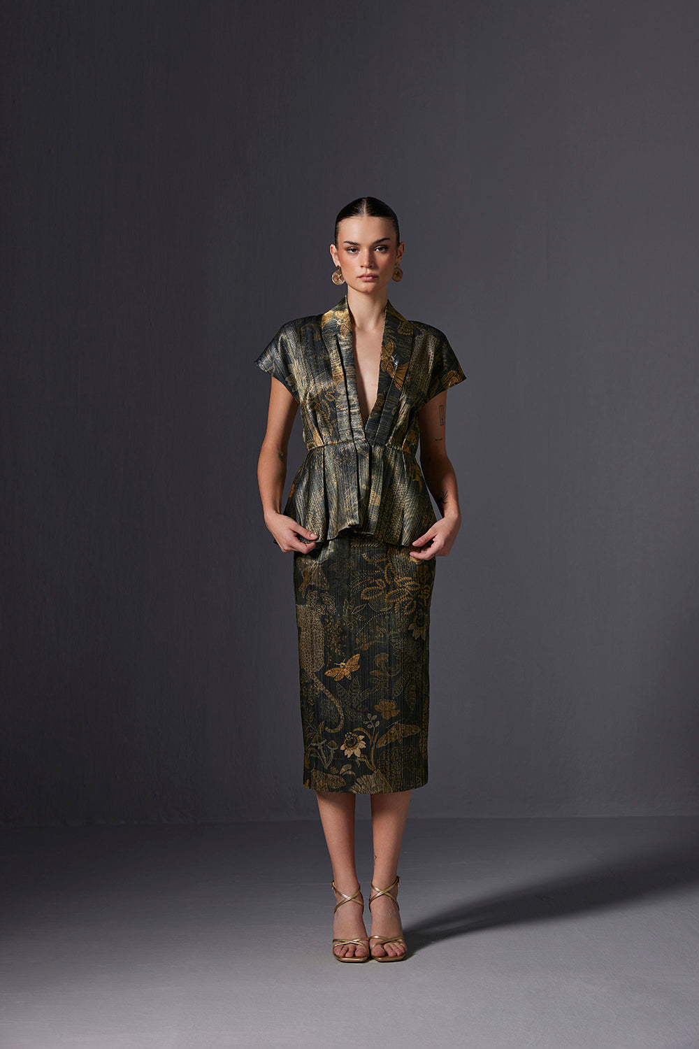 Kalahari Gold Pencil Skirt