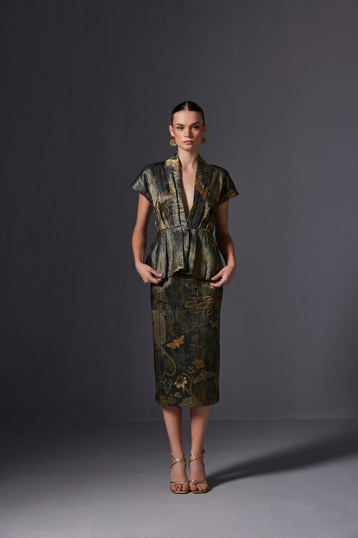 Kalahari Gold Pencil Skirt