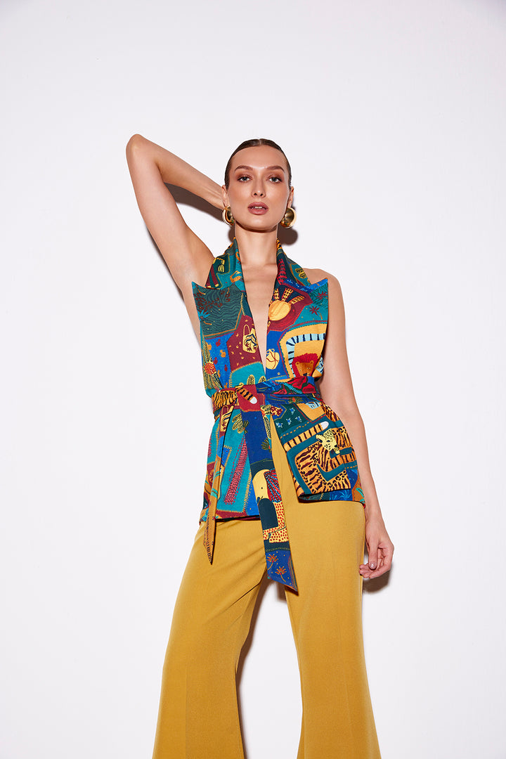 Cocora Halter Lapel Blazer