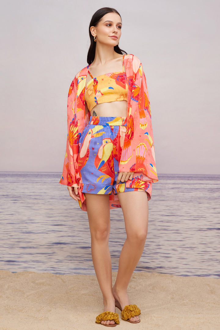 Maccau Blue Elasticated Shorts