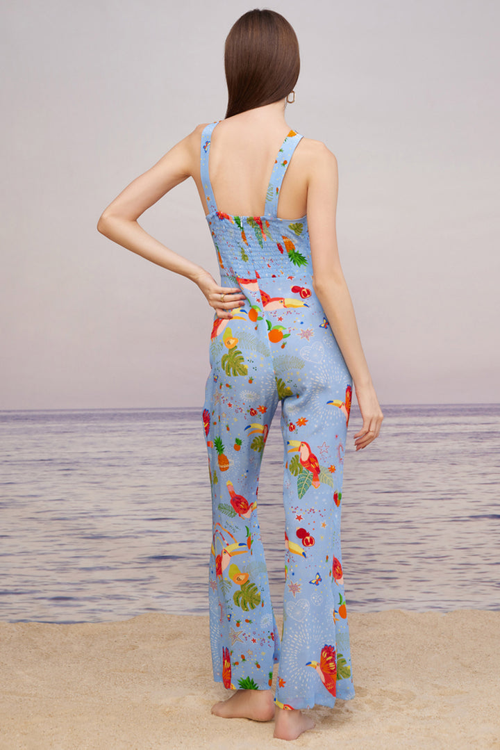 Cabo Mint Halter Neck Jumpsuit
