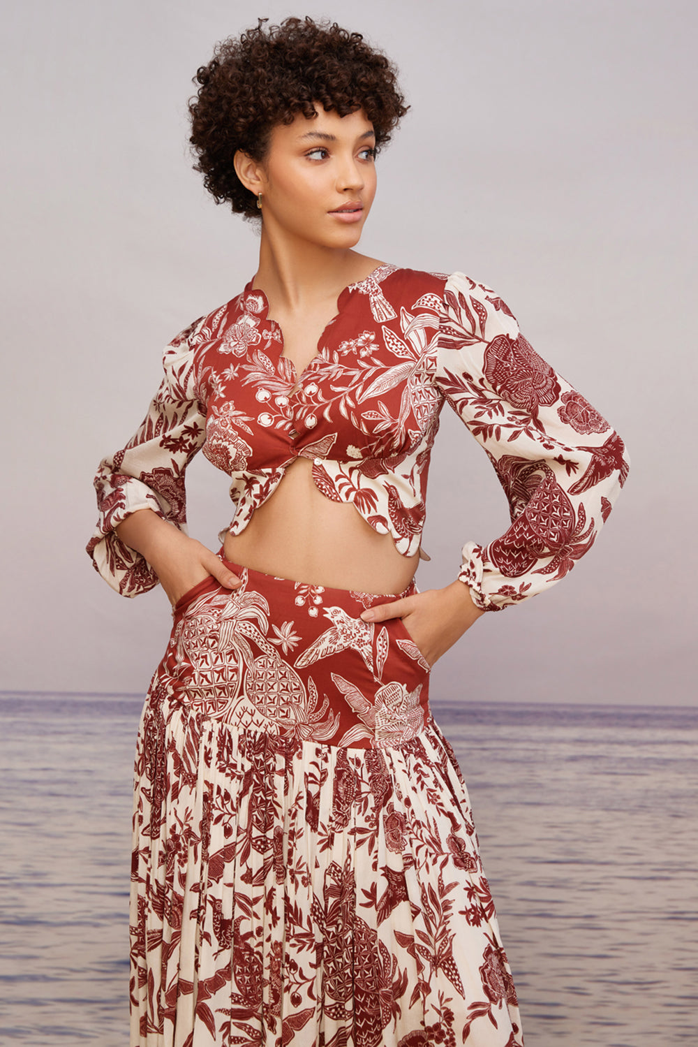 Carmine Gathered Skirt