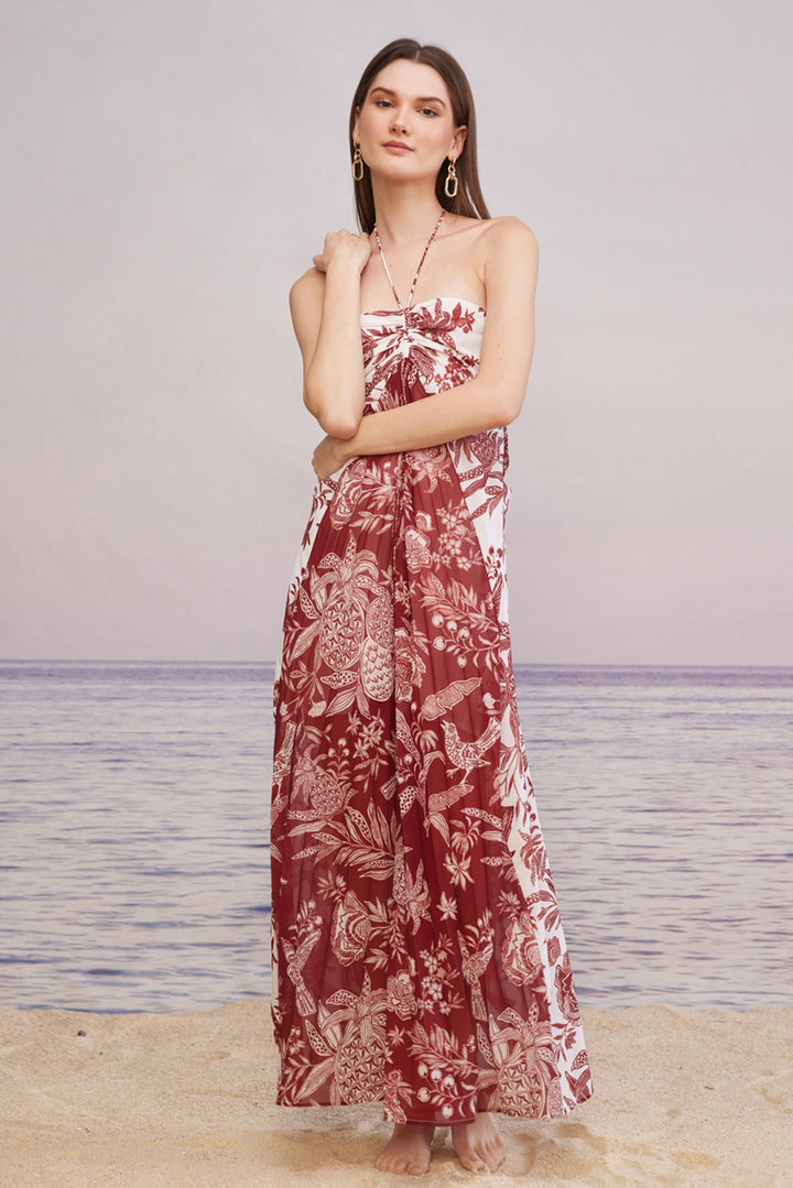 Carmine Pleated Dress