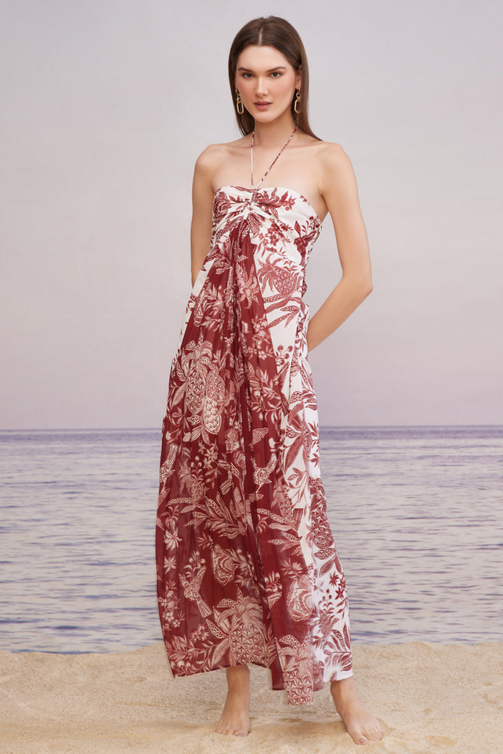 Carmine Pleated Dress