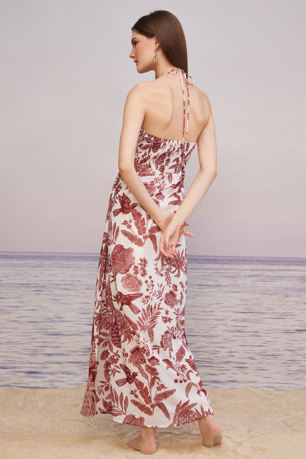 Carmine Pleated Dress
