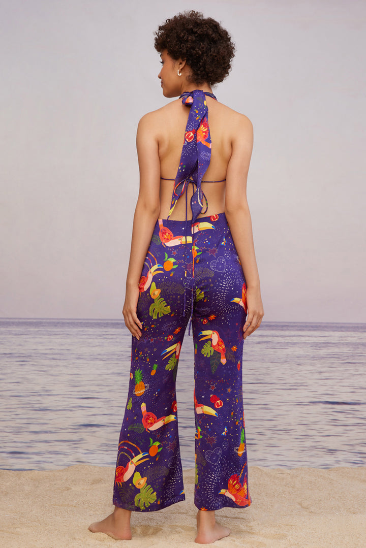 Cabo Colada Plunging Neck Jumpsuit
