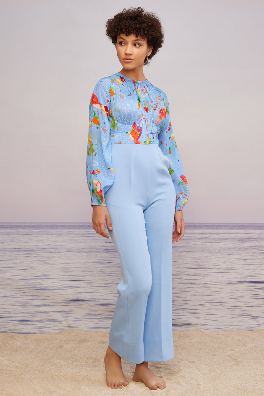 Cabo Mint Smock Jumpsuit