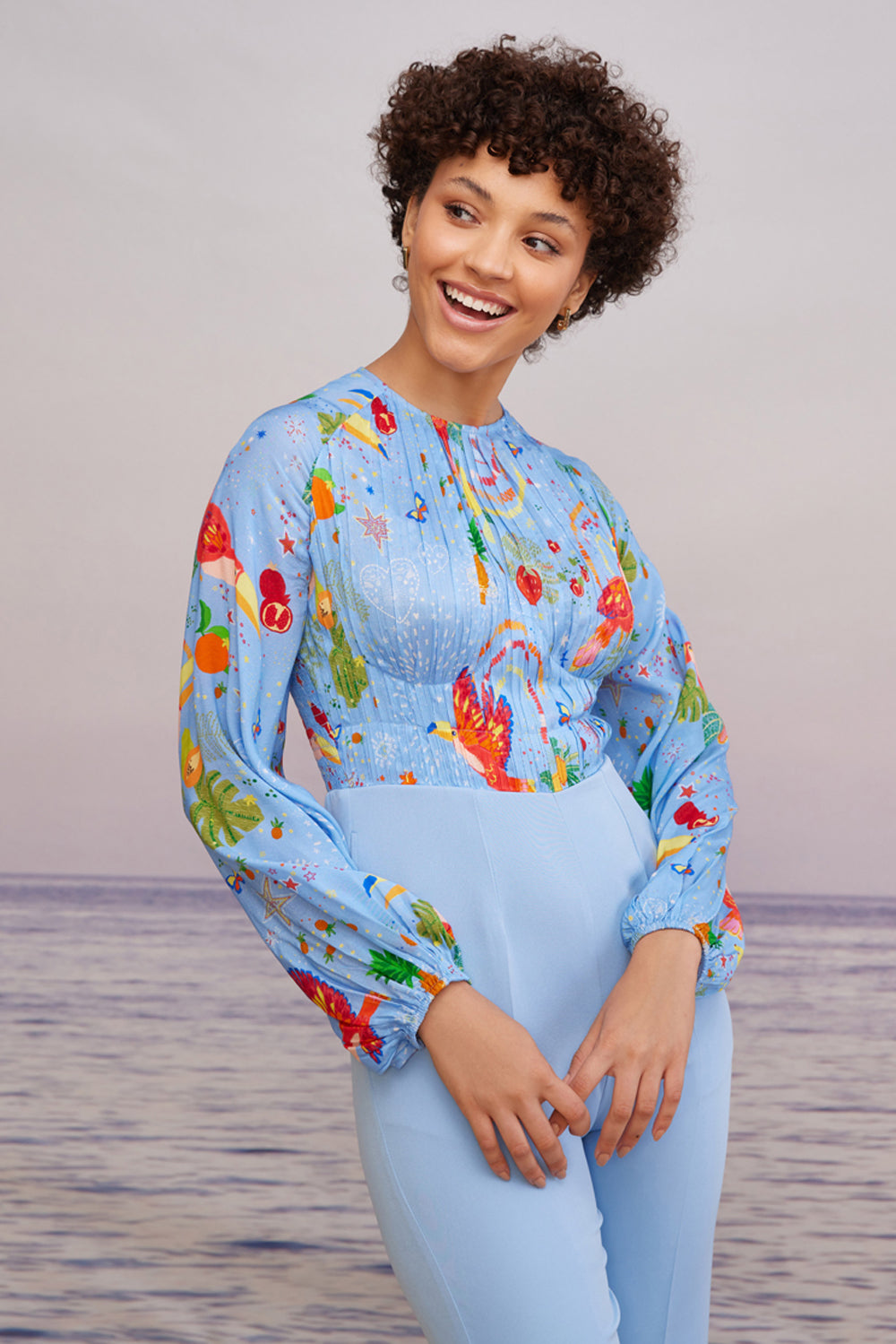 Cabo Mint Smock Jumpsuit