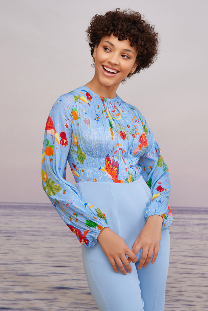 Cabo Mint Smock Jumpsuit
