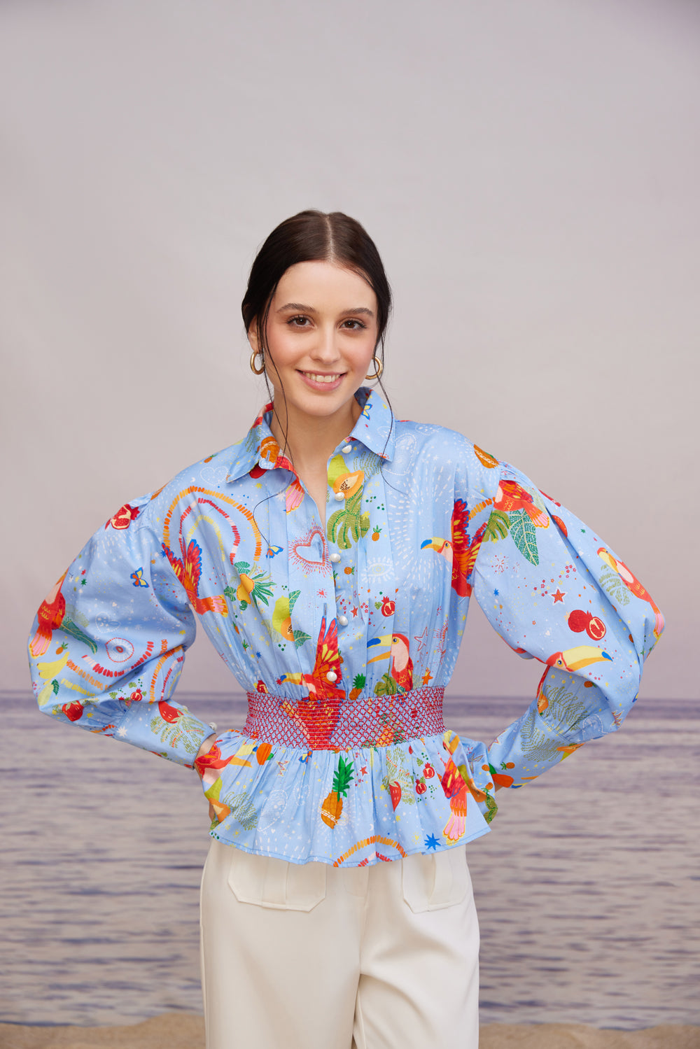 Cabo Mint Smock Belt Co-ord