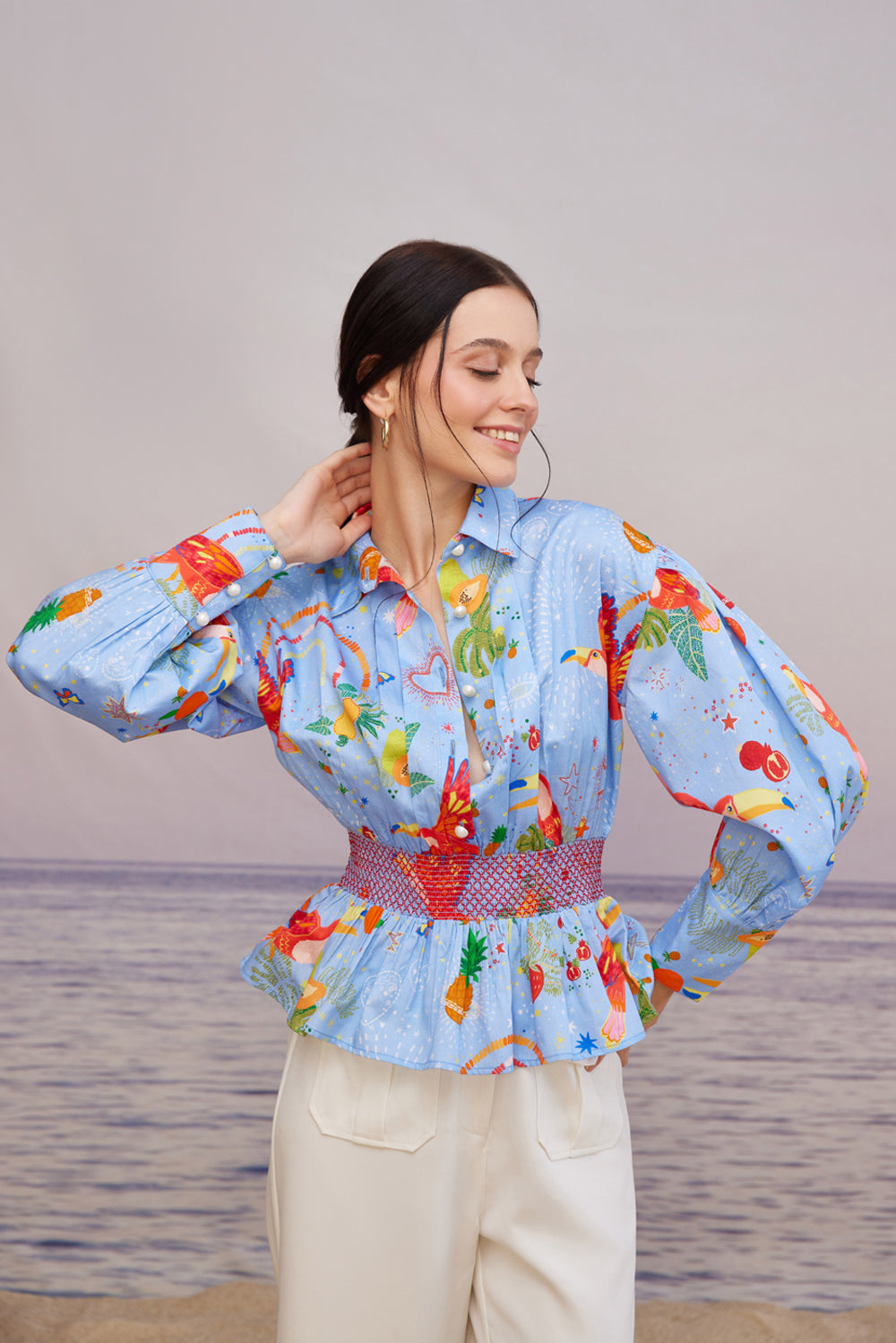 Cabo Mint Smock Belt Co-ord