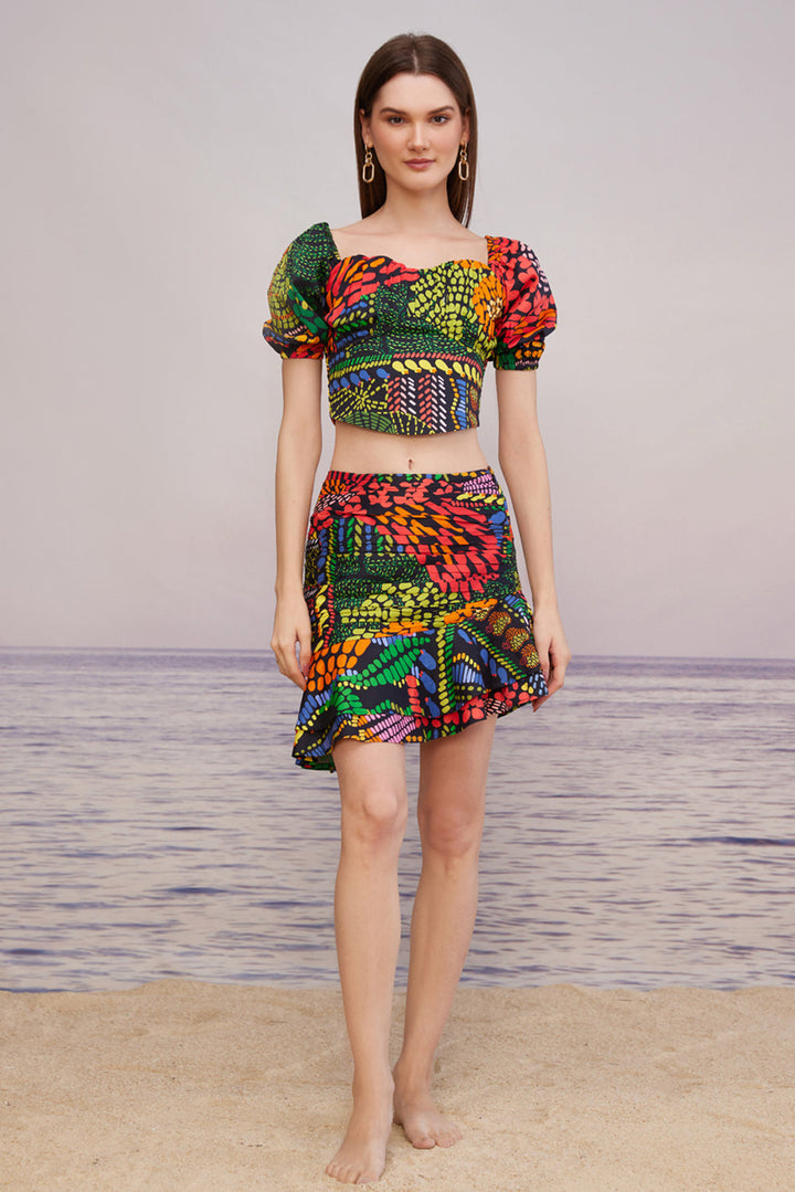 Tulum Spice Ruffle Skirt
