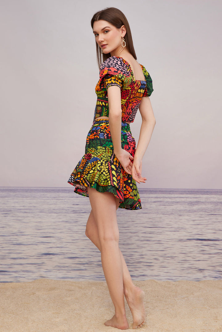 Tulum Spice Ruffle Skirt