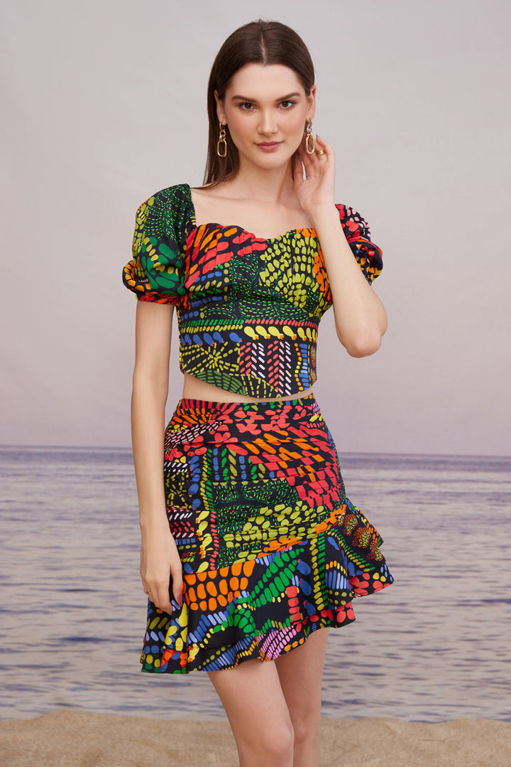 Tulum Spice Ruffle Skirt