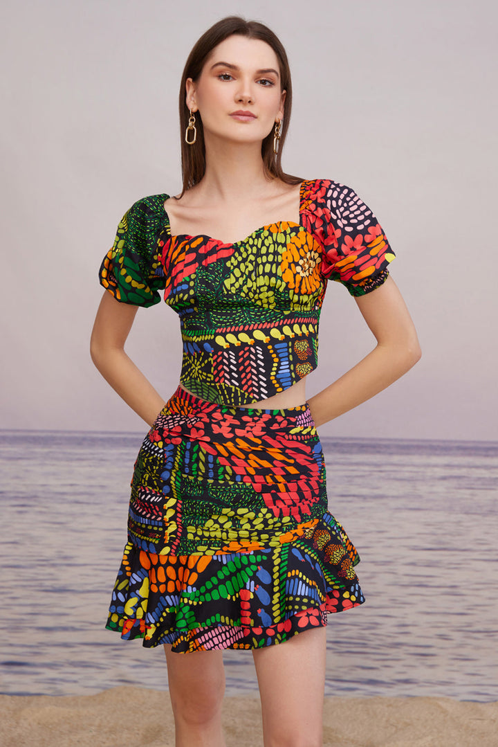 Tulum Spice Ruffle Skirt